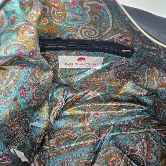 Big Buddha Black Faux Leather Studded XL Duffle Travel Bag EmbelishedY2K - Picture 13 of 13